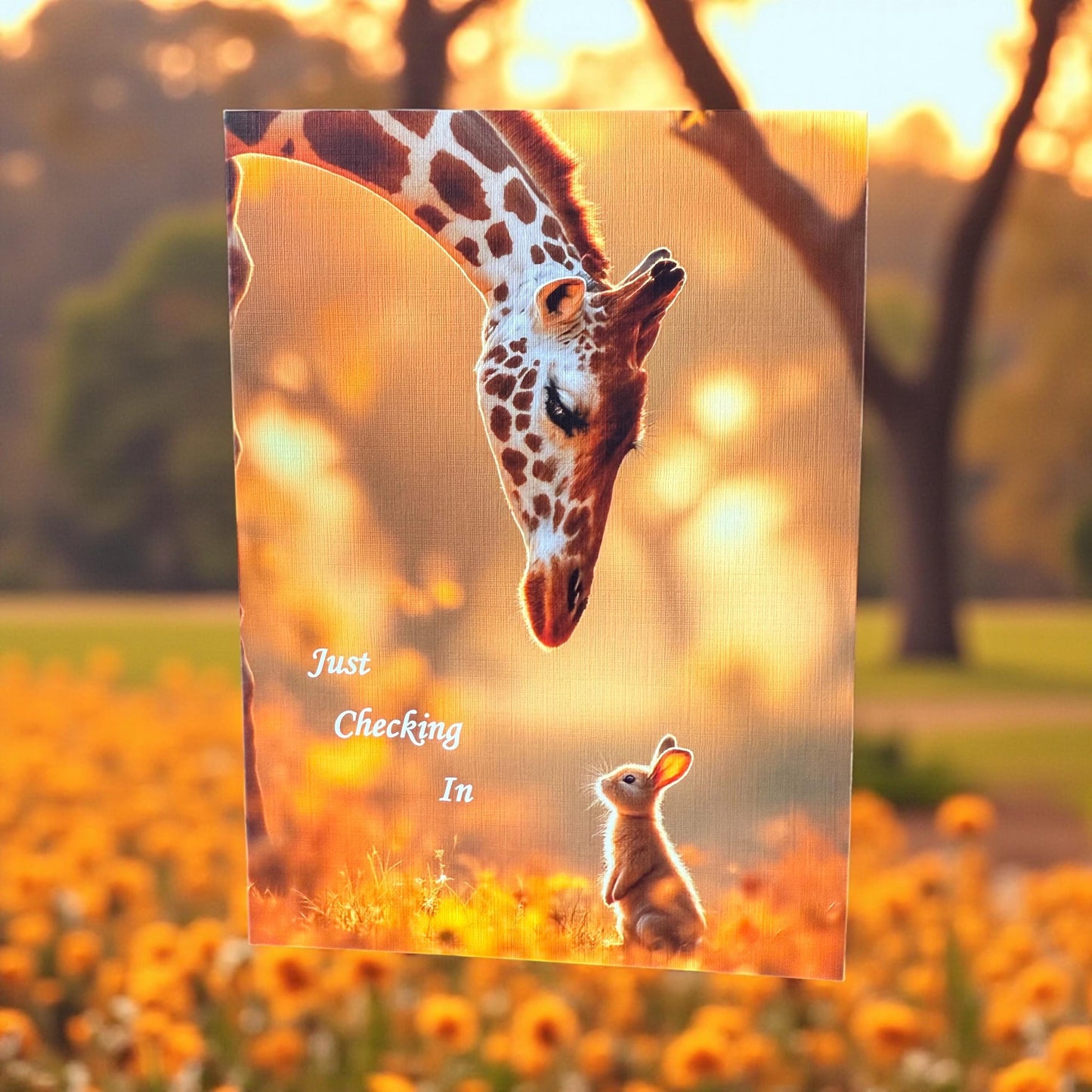 Just Checking In Greeting Card (5x7)