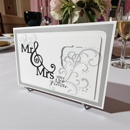 Mr & Mrs Forever Wedding Greeting Card (5x7)