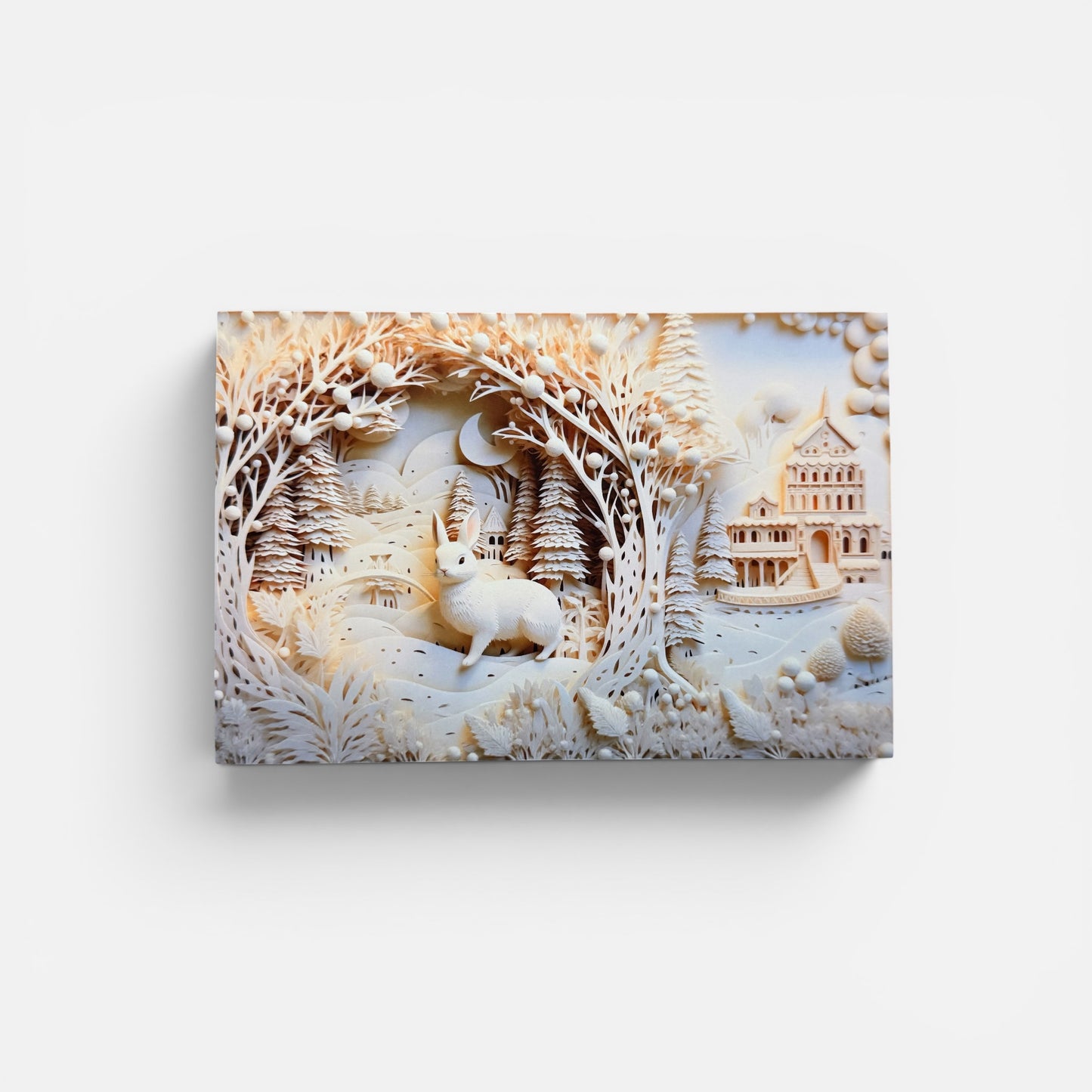 Woodland Series: Winter Rabbit Postcard