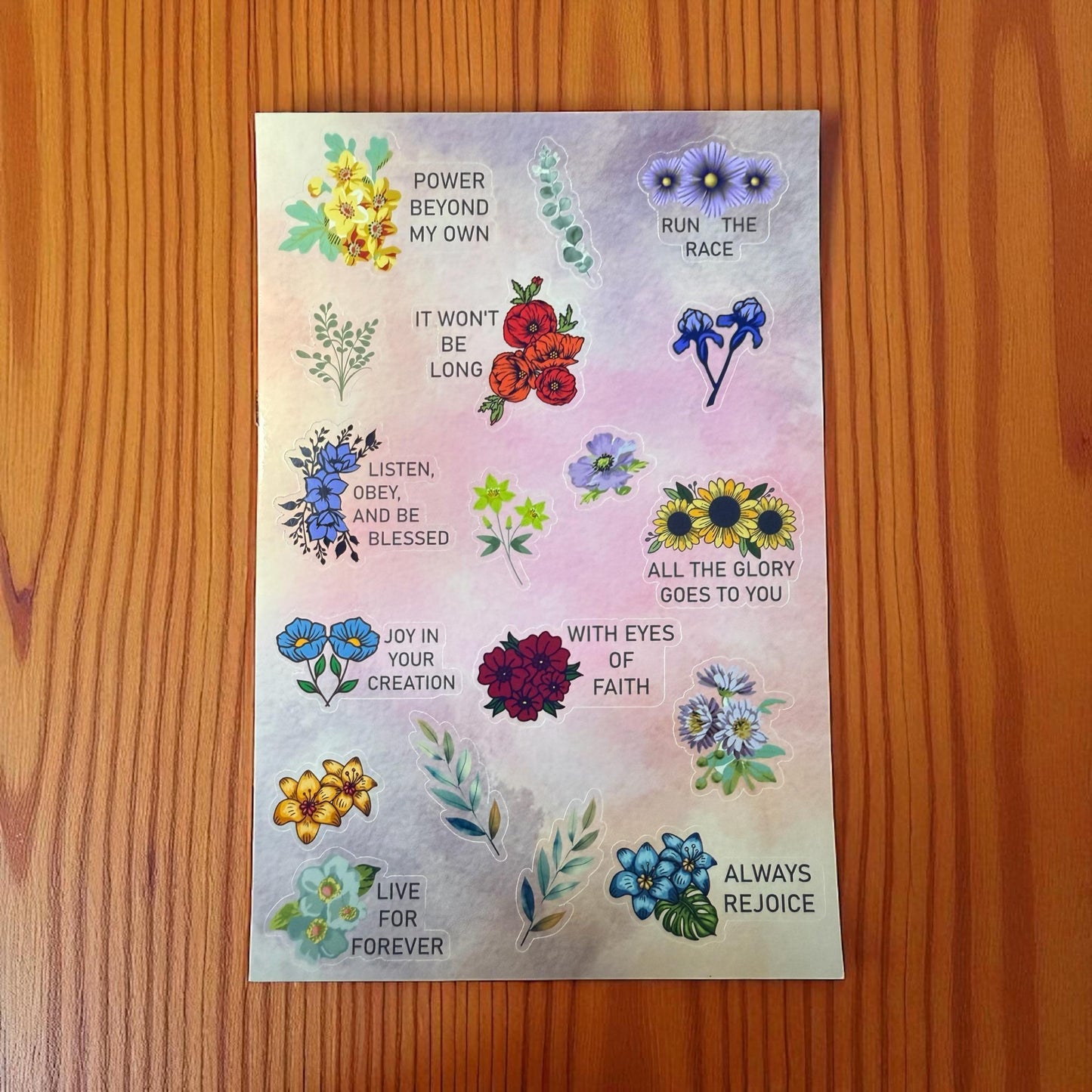 JW Waterproof Sticker Sheet Set - Our Favorite Songs Series 1