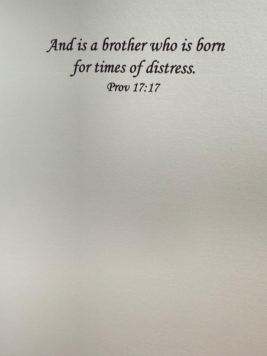 True Friend Greeting Card (5x7) Proverbs 17:17