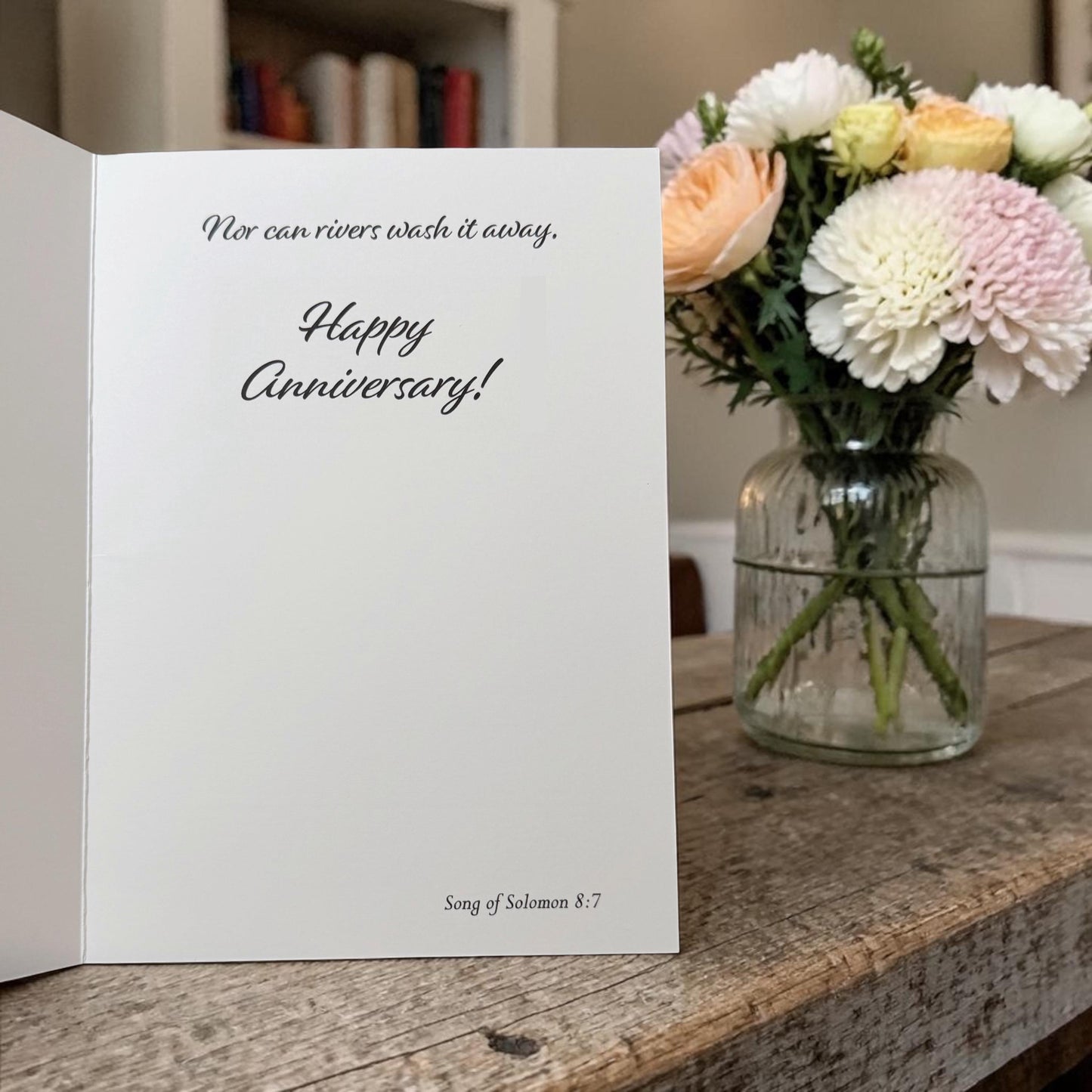 Surging Waters Anniversary Greeting Card (5x7) Ca 8:7