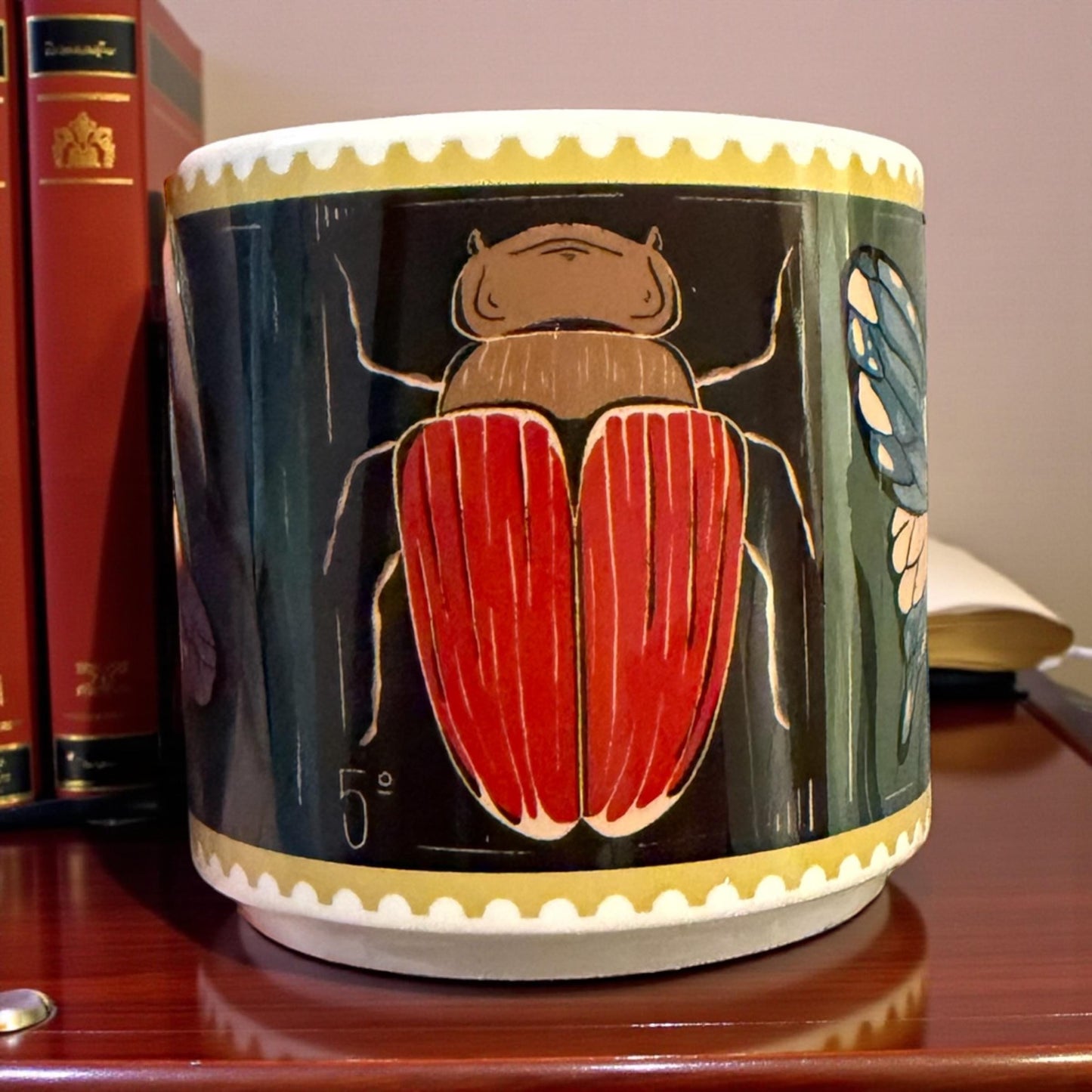 Vintage Stamp Bug Mug - 10oz