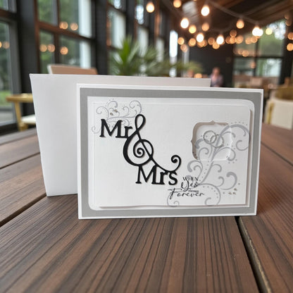 Mr & Mrs Forever Wedding Greeting Card (5x7)
