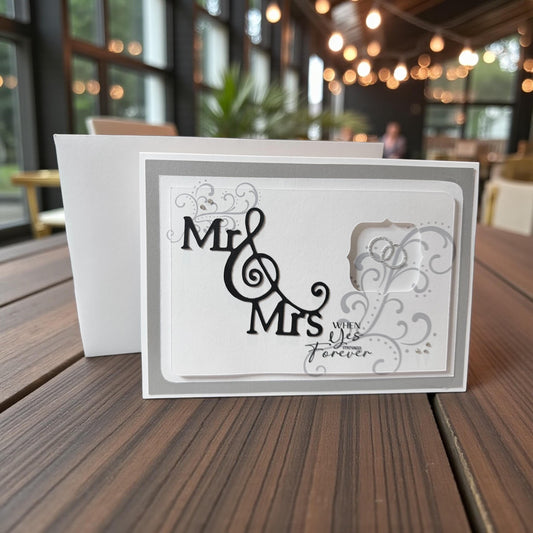 Mr & Mrs Forever Wedding Greeting Card (5x7)