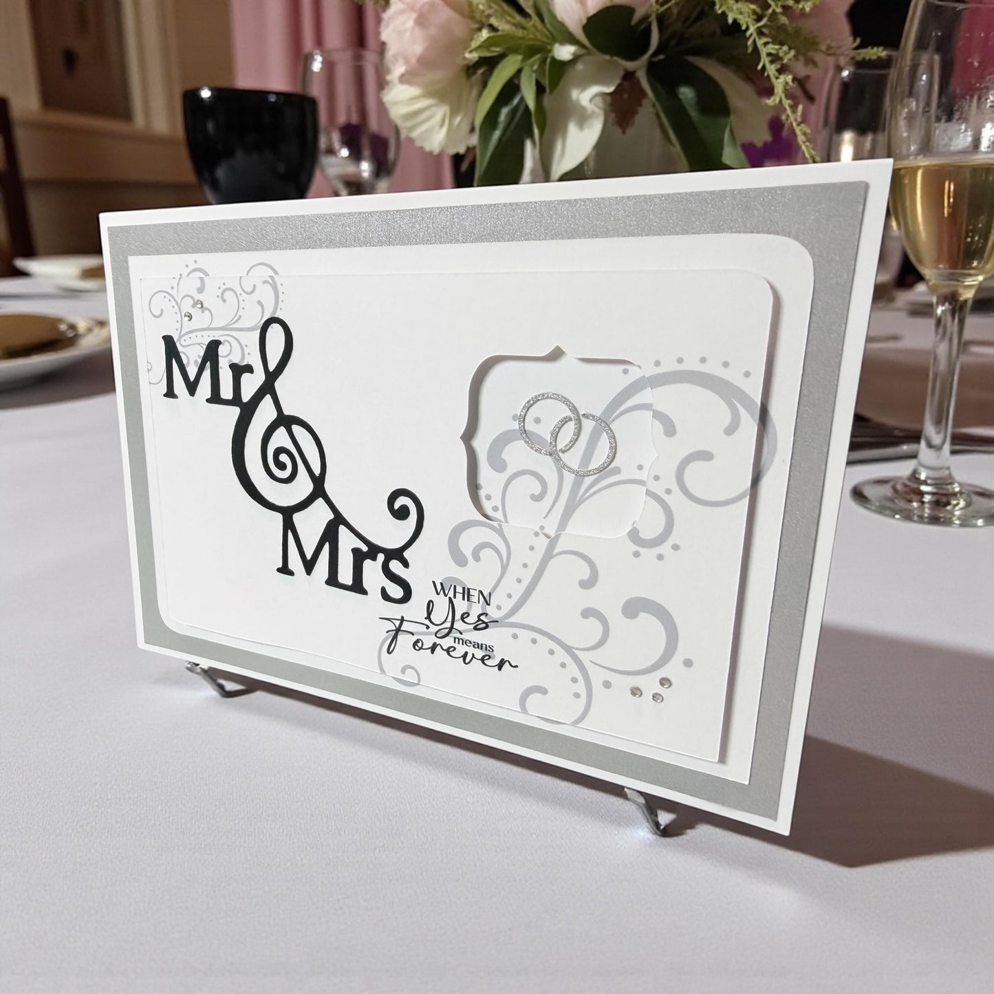 Mr & Mrs Forever Wedding Greeting Card (5x7)