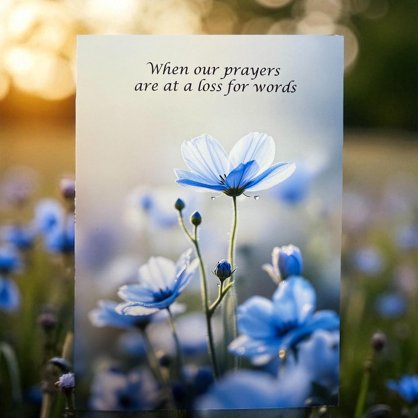 Encouragement Greeting Card (5x7) Romans 8:26,27