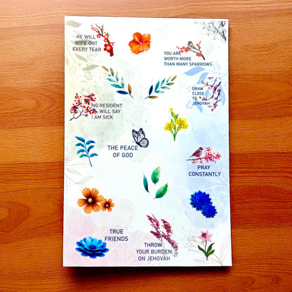 JW Waterproof Sticker Sheet Set - Scriptural Thoughts