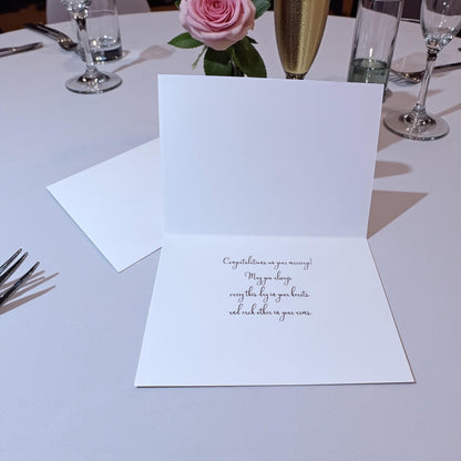 Mr & Mrs Forever Wedding Greeting Card (5x7)