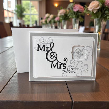 Mr & Mrs Forever Wedding Greeting Card (5x7)