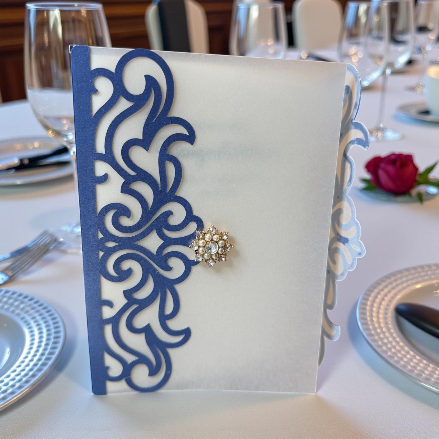 Carved Gate Wedding Greeting Card (5x7)