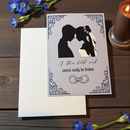 Three Fold Cord Wedding Greeting Card (5x7)
