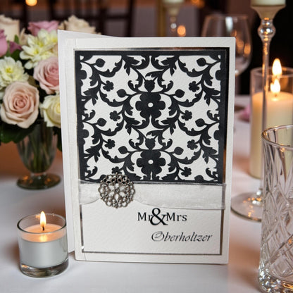 Mr & Mrs Name Wedding Greeting Card (5x7)