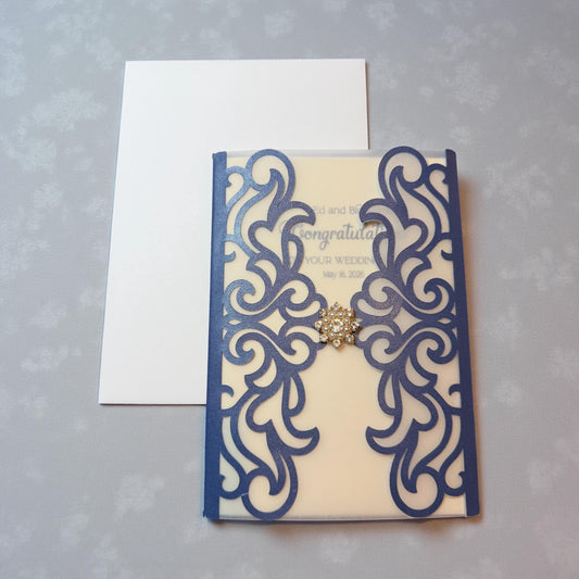 Carved Gate Wedding Greeting Card (5x7)