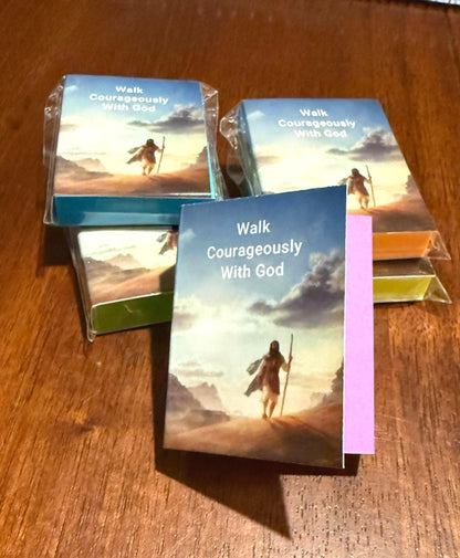 Covered Mini Sticky Notes - Walk Courageously Gift