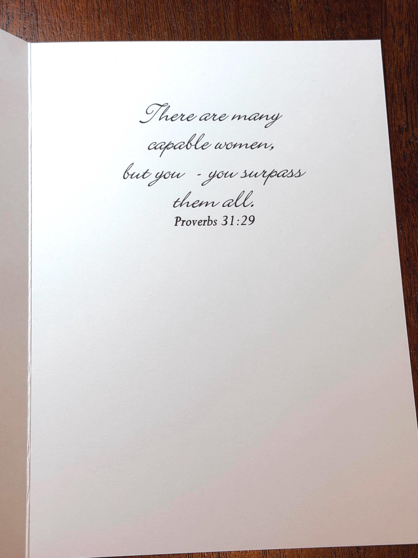 More Than Corals Greeting Card (5x7) Prov 31:29