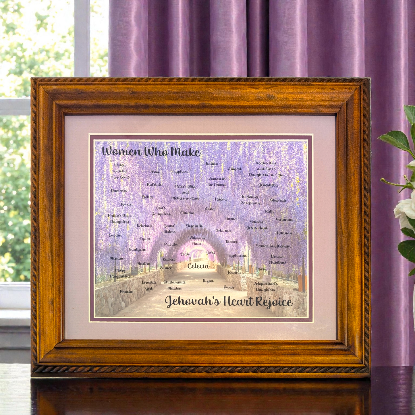 The Lydia Print (framed) with Card