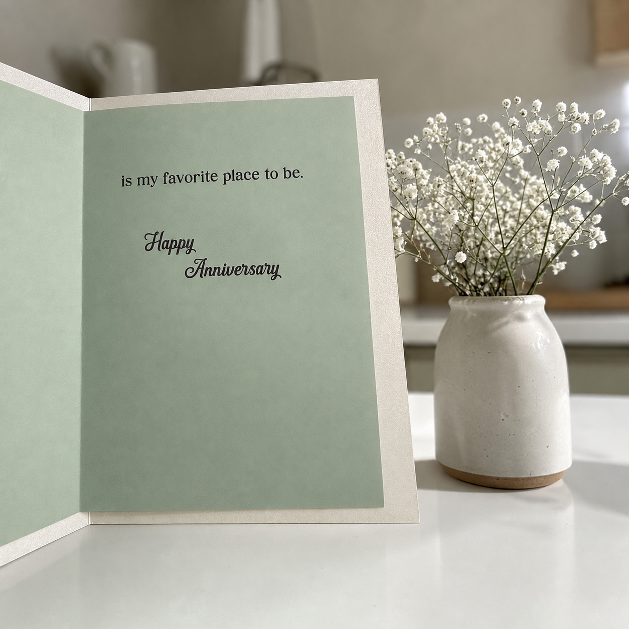 Hummingbird Anniversary Card (5x7)