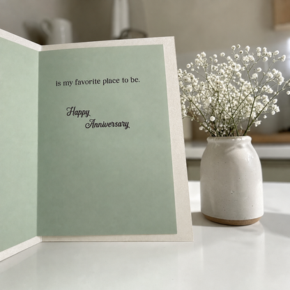 Hummingbird Anniversary Card (5x7)