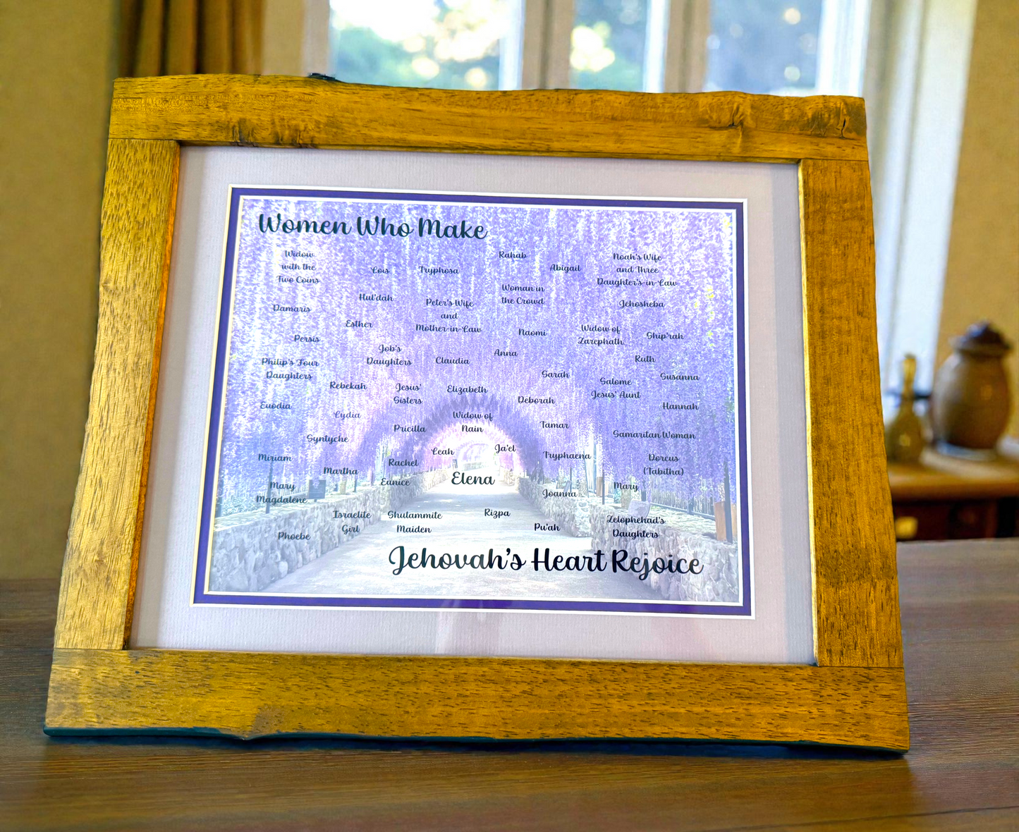 The Lydia Print (framed) with Card