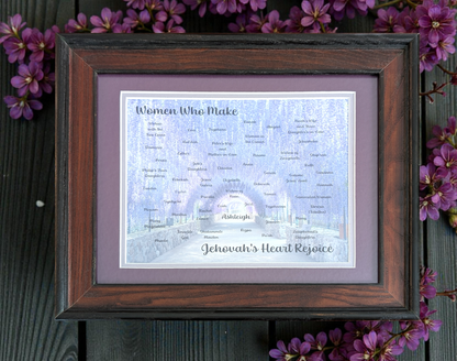 The Lydia Print (framed) with Card