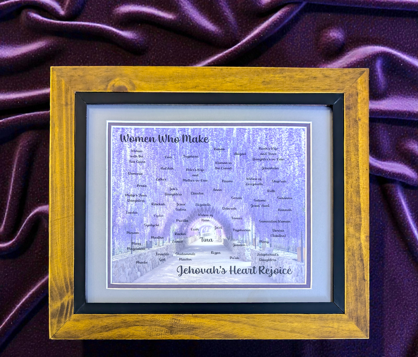 The Lydia Print (framed) with Card