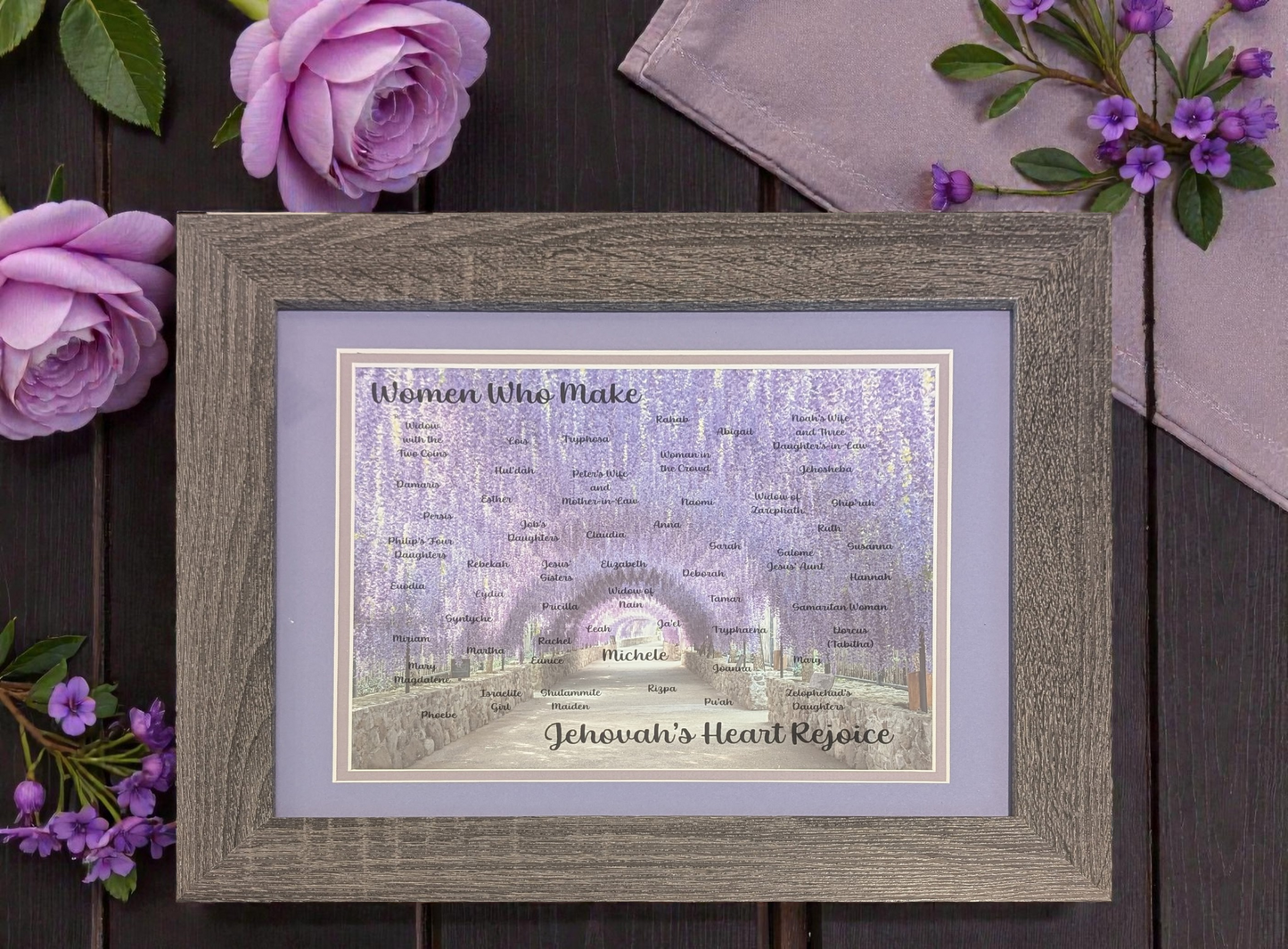 The Lydia Print (framed) with Card