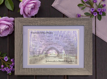 The Lydia Print (framed) with Card