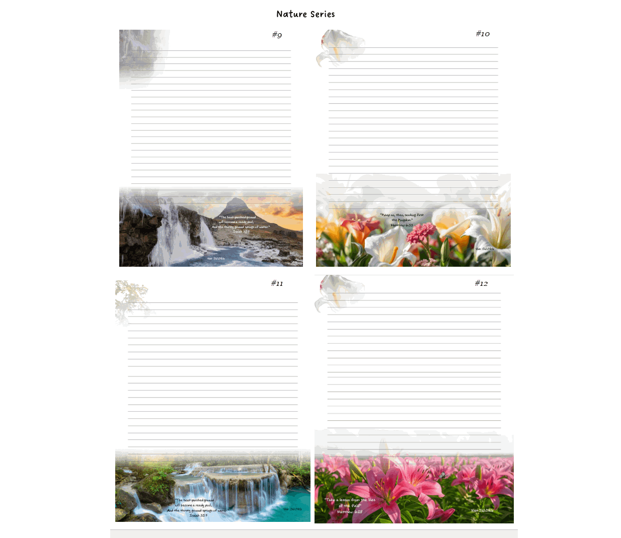 JW Borderless Letter Writing Stationery Set