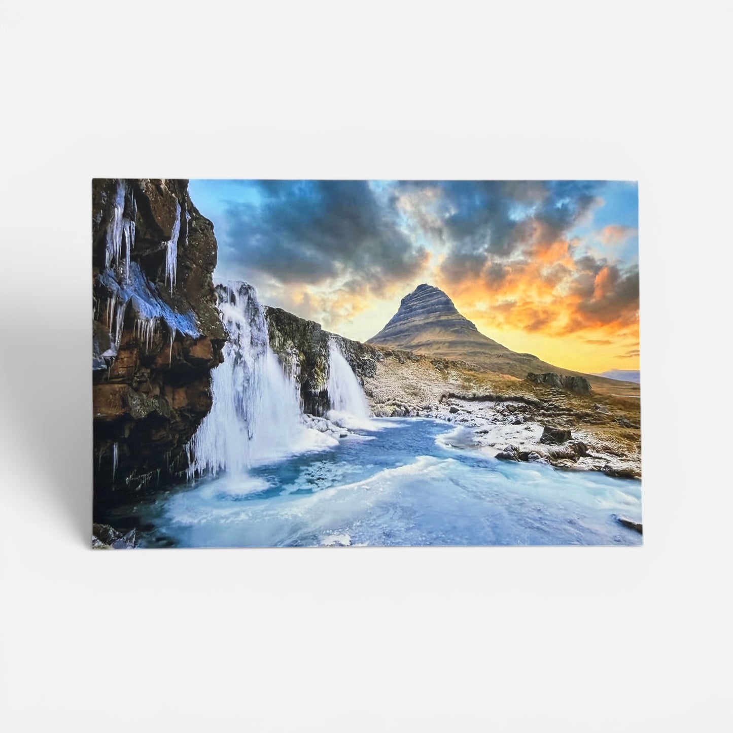 Nature Series: Frozen Waterfalls Postcard