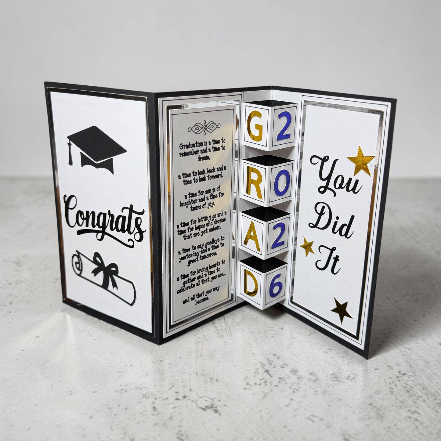 Tri-Fold Graduation Greeting Card