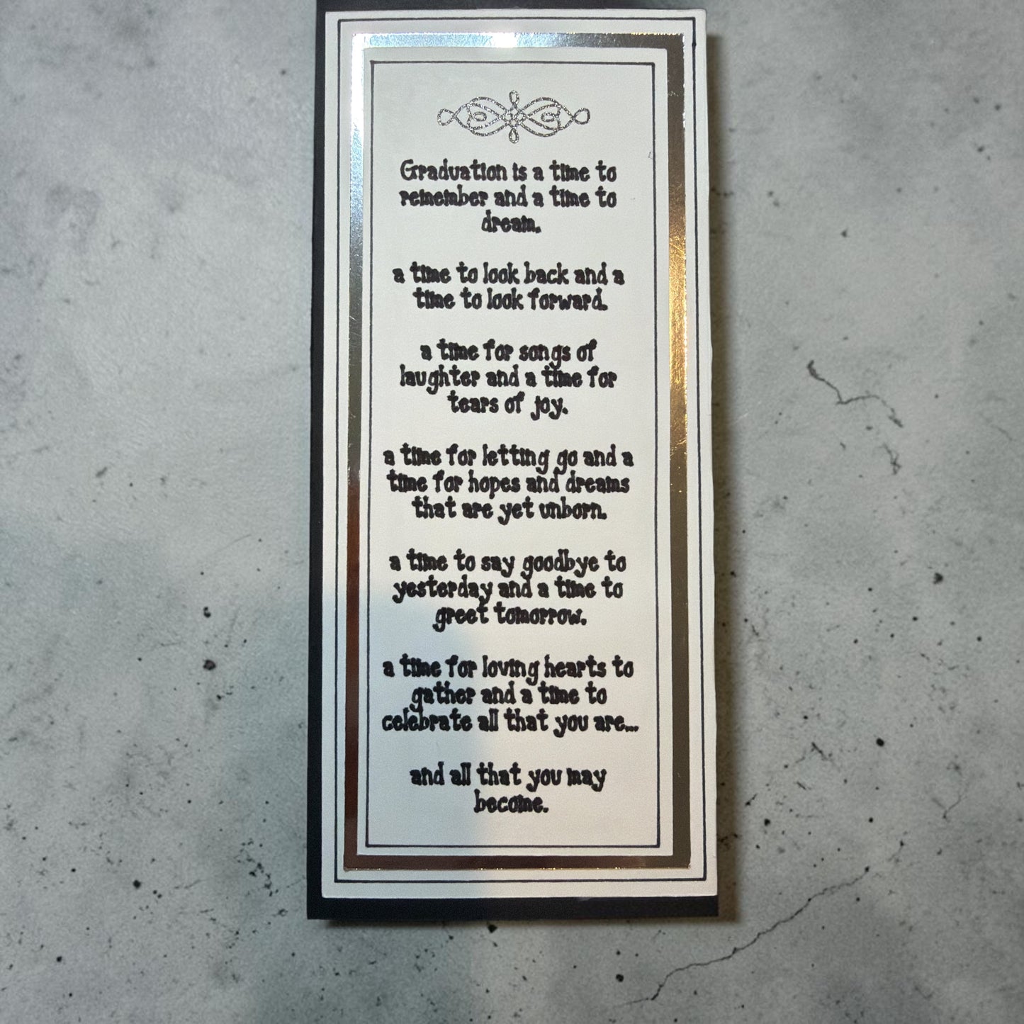 Tri-Fold Graduation Greeting Card