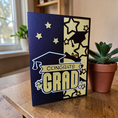 Stars Cutout Graduation Greeting Card
