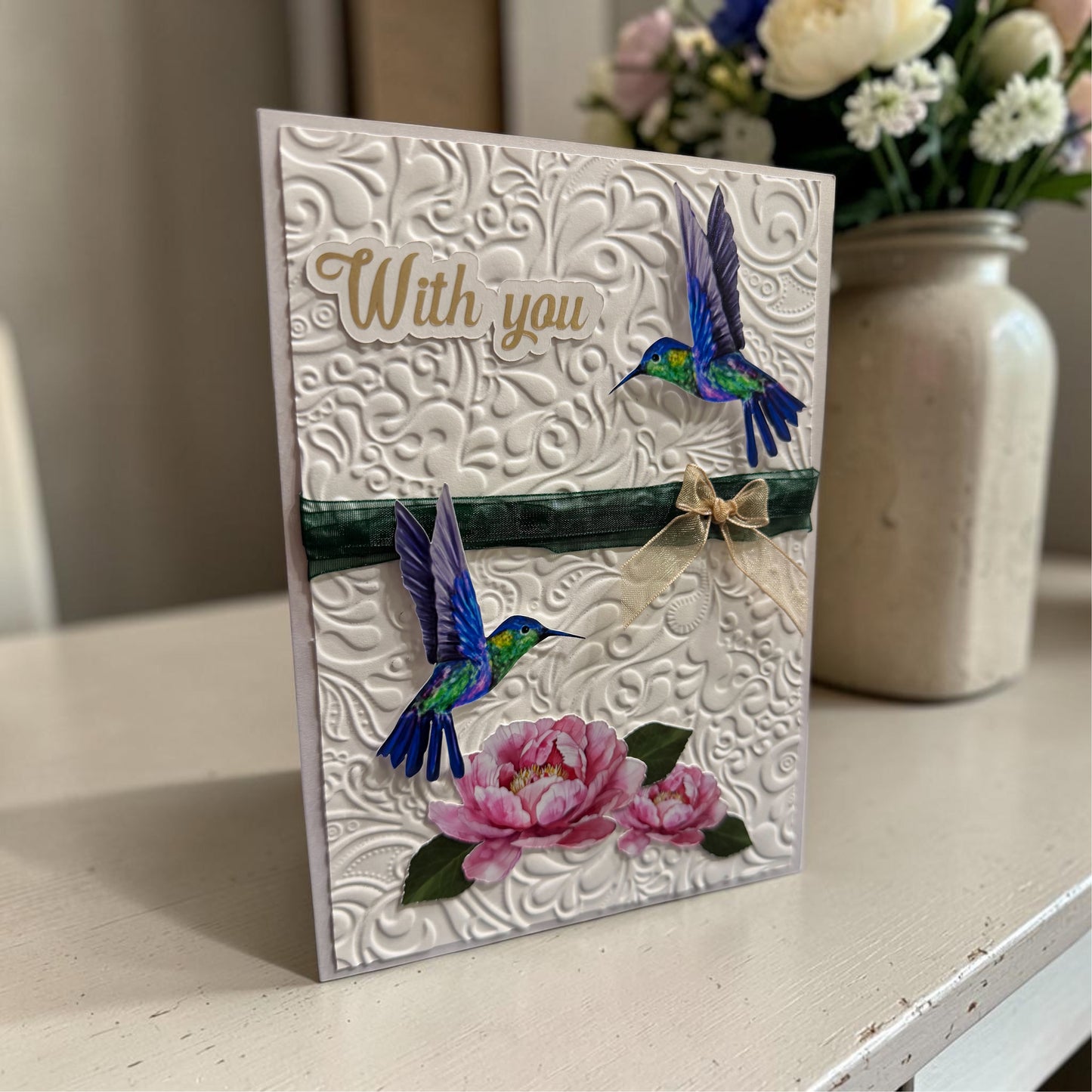 Hummingbird Anniversary Card (5x7)