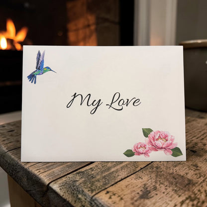 Hummingbird Anniversary Card (5x7)