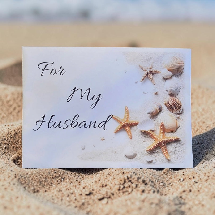 Ocean Sunset Anniversary Greeting Card (5x7)