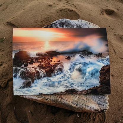 Ocean Sunset Anniversary Greeting Card (5x7)