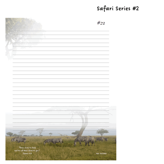 JW Borderless Letter Writing Stationery Set