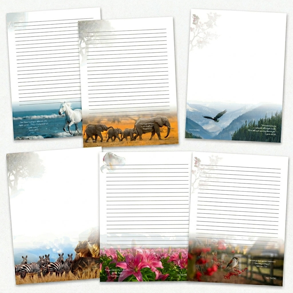 JW Borderless Letter Writing Stationery Set