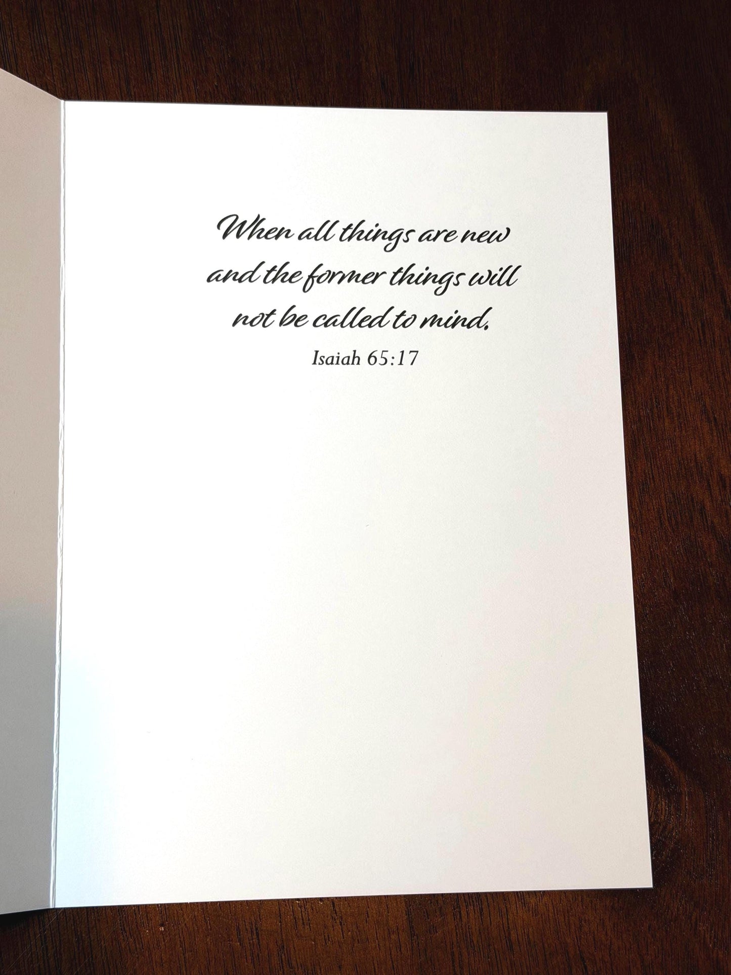 Just See Yourself Greeting Card (5x7) Isaiah 65:17