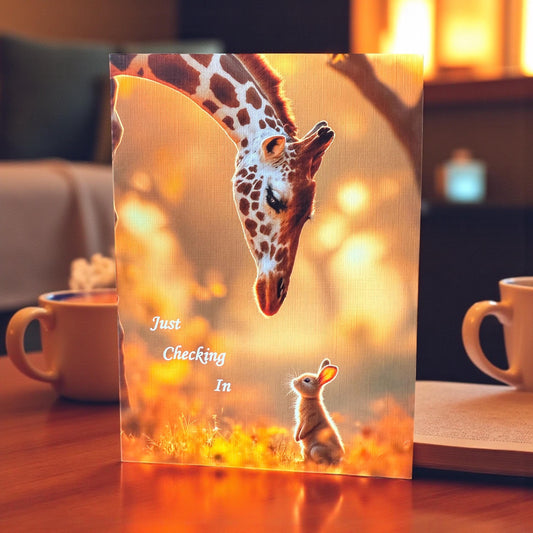 Just Checking In Greeting Card (5x7)