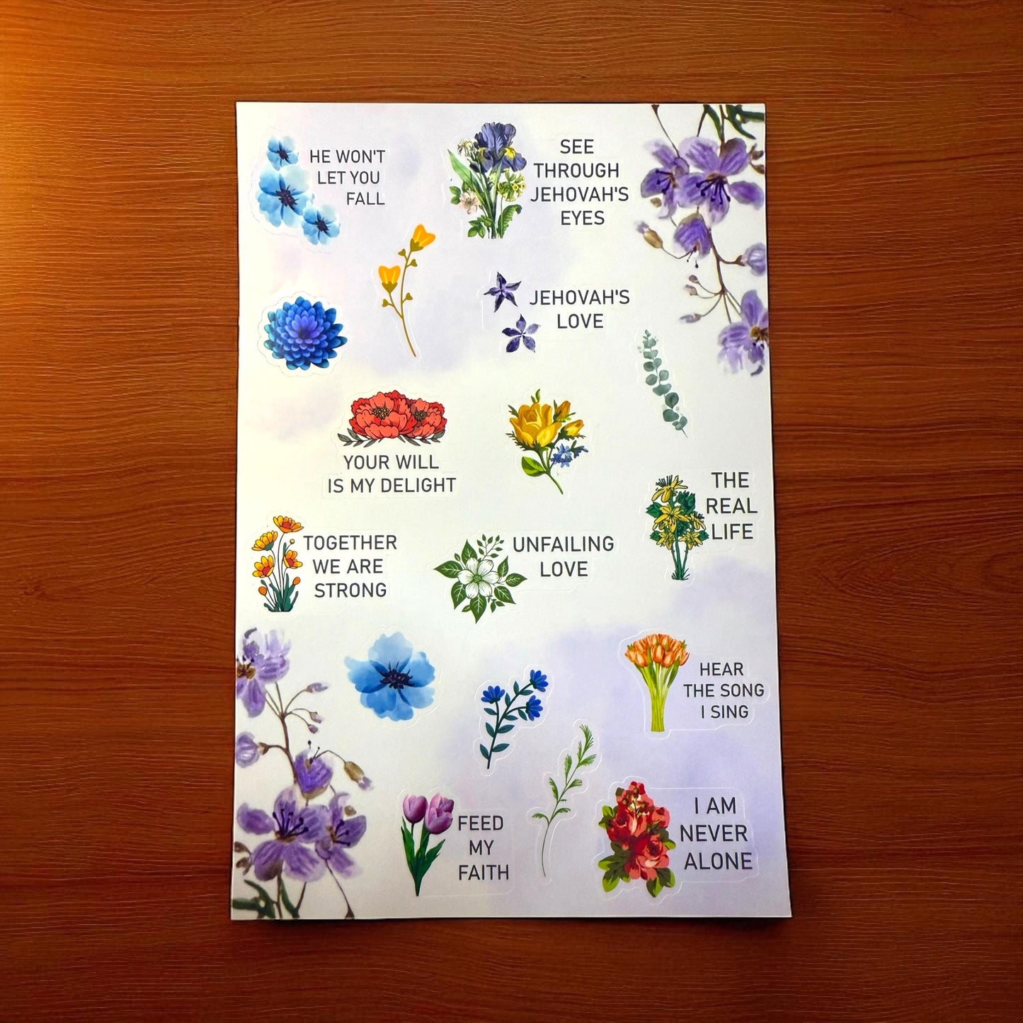 JW Waterproof Sticker Sheet Set - Our Favorite Songs Series 1