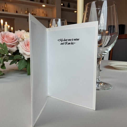 Mr & Mrs Name Wedding Greeting Card (5x7)