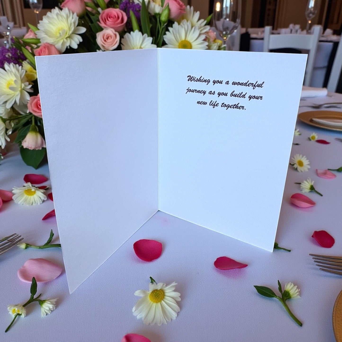 Three Fold Cord Wedding Greeting Card (5x7)