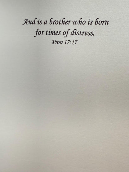 True Friend Greeting Card (5x7) Proverbs 17:17
