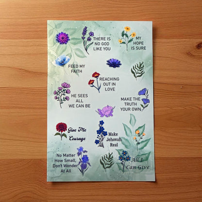 JW Waterproof Sticker Sheet Set - Our Favorite Songs Series 1