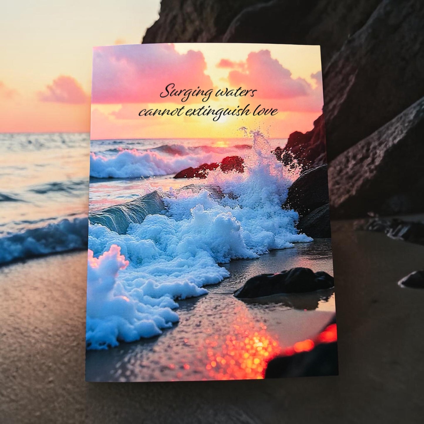 Surging Waters Anniversary Greeting Card (5x7) Ca 8:7