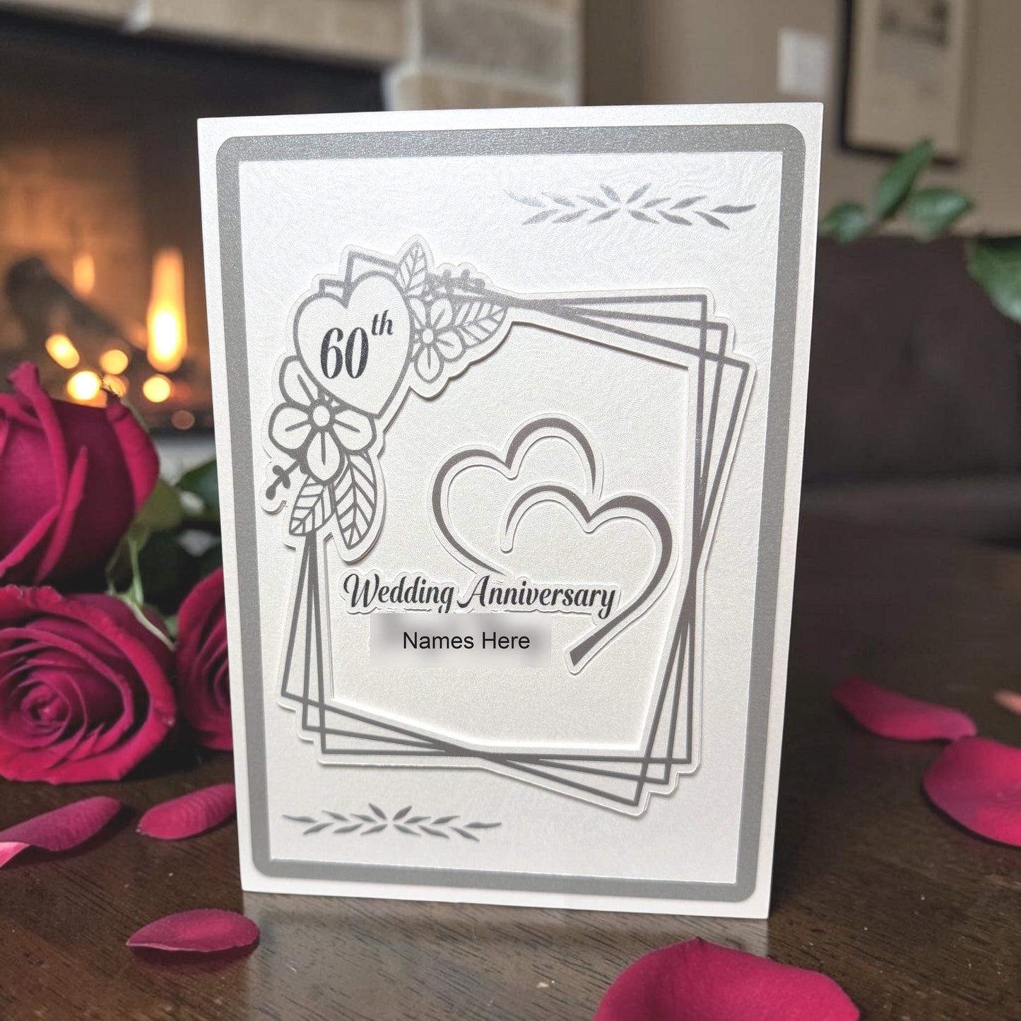 Custom Cutout Milestone Anniversary Card (5x7)