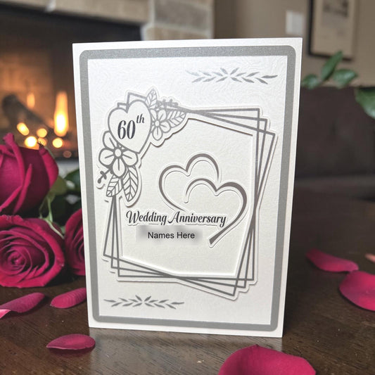 Custom Cutout Milestone Anniversary Card (5x7)
