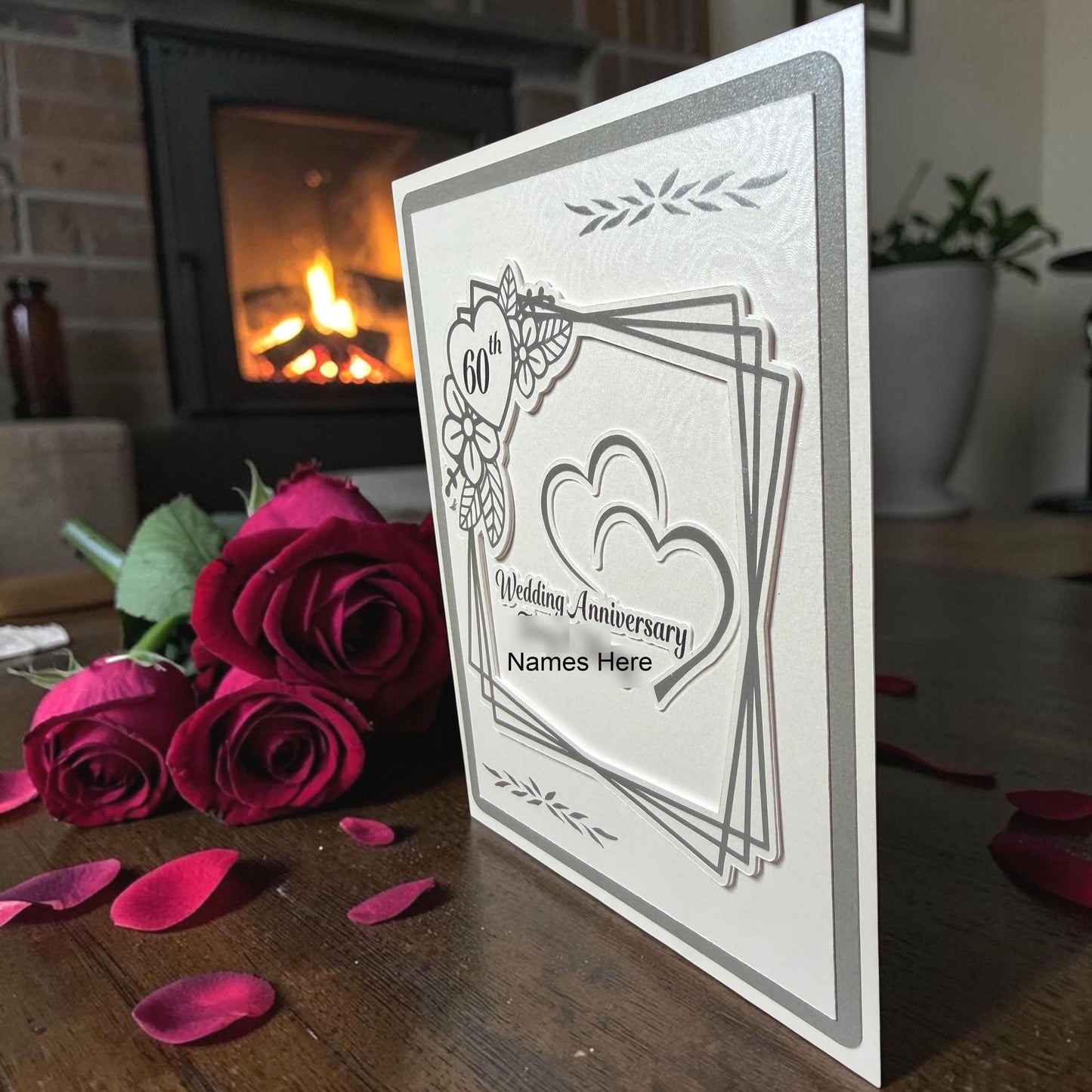 Custom Cutout Milestone Anniversary Card (5x7)